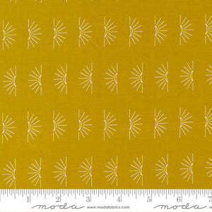 Moda Fabrics - Nocturnal Gold Crescent Moon - 1/2 YARD CUT