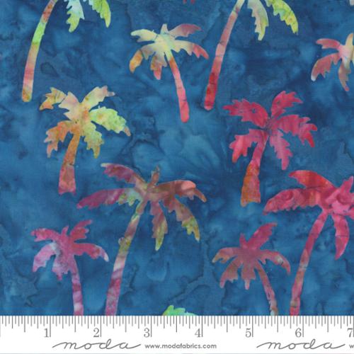 Moda Fabrics - Beachy Batiks - Palm Trees Ocean - 1/2 YARD CUT