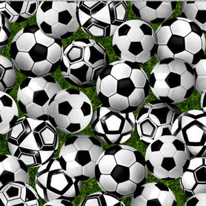 Oasis Fabrics - Game Day - Soccer Balls - 1/2 YARD CUT