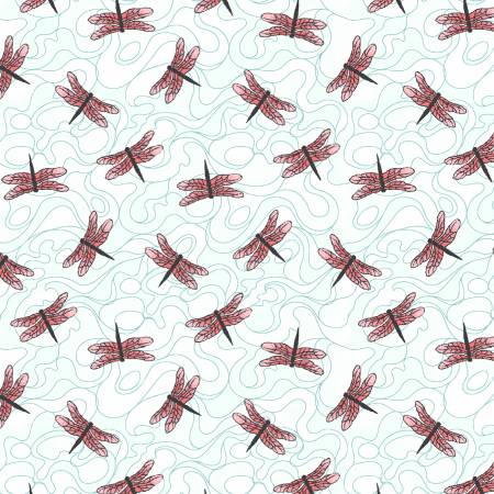 Studio E - Koi Garden - Small Dragonflies - 1/2 YARD CUT