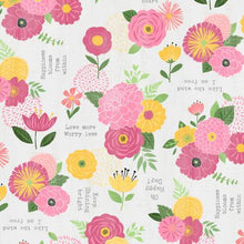 Load image into Gallery viewer, Wilmington Prints - Keep Shining Bright - Florals and Sentiments - Grey (68512) - 1/2 YARD CUT
