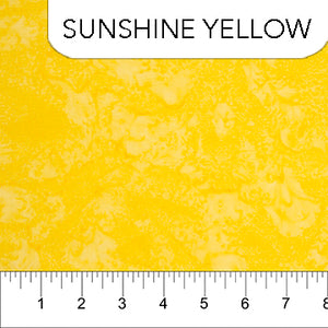 Banyan Batik - Shadows Sunshine Yellow - 1/2 YARD CUT