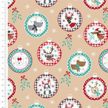 Load image into Gallery viewer, Craft Cotton Company - Freddie &amp; Friends - Dogs Baubles - 1/2 YARD CUT - Dreaming of the Sea Fabrics
