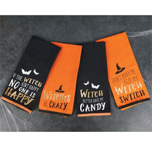 Load image into Gallery viewer, Halloween Witchy Sayings Dish Towel

