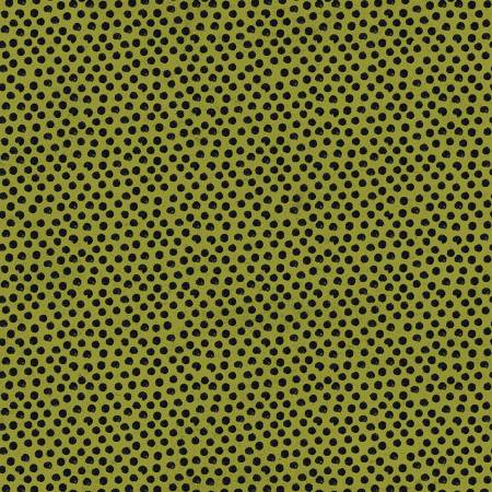 Contempo - On the Farm - On the Dot Olive - 1/2 YARD CUT