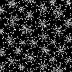 Henry Glass - Here We Glow - Tossed Spiderweb - 1/2 YARD CUT