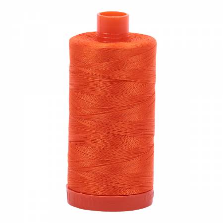 Aurifil Mako Cotton Thread 50 wt 1422 yds - Neon Orange 1104