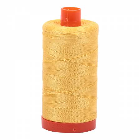 Aurifil Mako Cotton Thread 50 wt 1422 yds - Pale Yellow 1135