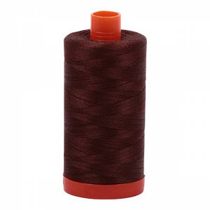 Aurifil Mako Cotton Thread 50 wt 1422 yds - Chocolate 2360