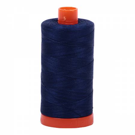 Aurifil Mako Cotton Thread 50 wt 1422 yds - Dark Navy 2784