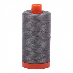 Aurifil Mako Cotton Thread 50 wt 1422 yds - Grey Smoke 5004