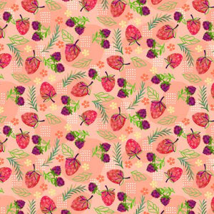 P&B Textiles - Ambrosia - Strawberries - 1/2 YARD CUT