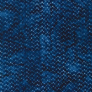 Robert Kaufman - Dots Blue Batik - 1/2 YARD CUT