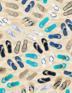 End of Bolt - Beach Dreams - Flip Flops on Sand - 9"