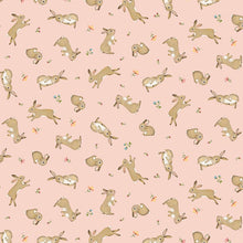 Load image into Gallery viewer, Timeless Treasures - Pink Tossed Bunnies &amp; Butterflies - 1/2 YARD CUT
