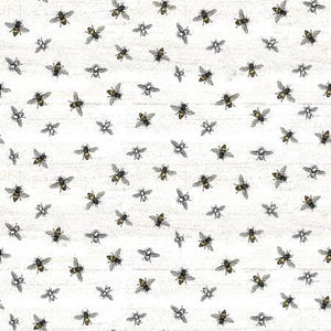 Riley Blake - Bees Life - Parchment - 1/2 YARD CUT - Dreaming of the Sea Fabrics