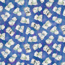 Load image into Gallery viewer, Timeless Treasures - Arctic Nights - Tossed Polar Bears - 1/2 YARD CUT
