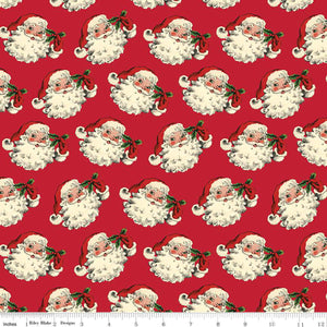 Riley Blake - Old Fashioned Christmas - Santa Red - 1/2 YARD CUT