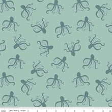 Load image into Gallery viewer, Riley Blake - Hoist the Sails - Octopi Mint - 1/2 YARD CUT
