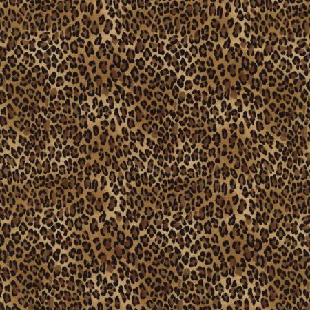 Timeless Treasures - Leopard Skin - 1/2 YARD CUT