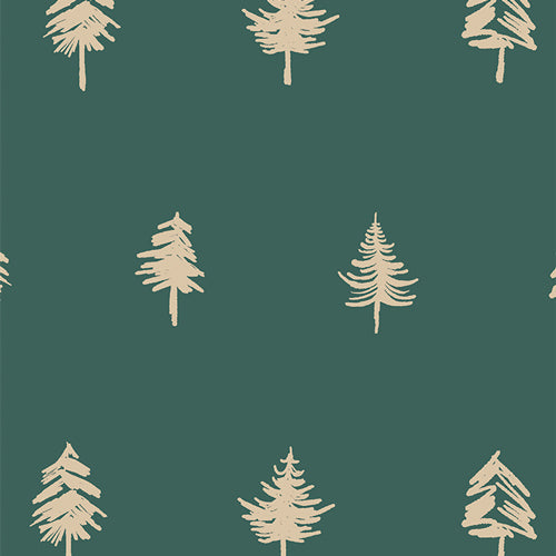 Art Gallery Fabrics - CANVAS - Treeline Pine - 1/2 YARD CUT