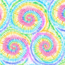 Load image into Gallery viewer, Timeless Treasures - Pastel Tie-Dye Rainbow Swirl - 1/2 YARD CUT
