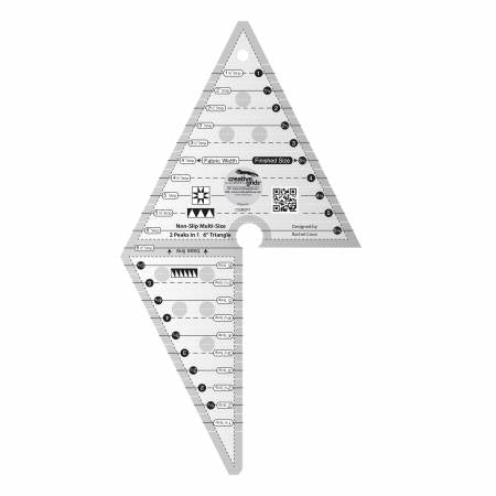 2 Peaks in 1 Triangle Quilt Ruler