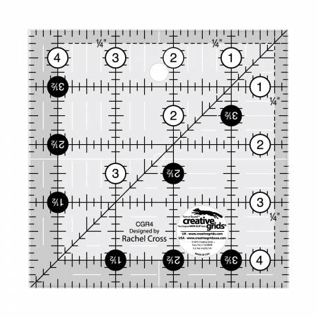 Creative Grids Quilt Ruler 4 1/2