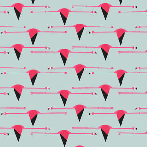 Birch Fabrics - Flamingo Flight - 1/2 YARD CUT