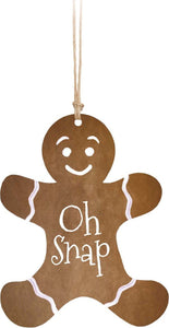 Oh Snap Gingerbread Ornament