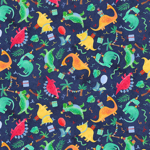 Timeless Treasures - Party Animal - Party Dinosaurs - 1/2 YARD CUT