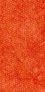 Majestic Batiks - Dots Tangerine - 1/2 YARD CUT