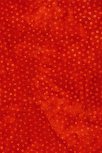 Majestic Batiks - Dots Dark Orange/Red - 1/2 YARD CUT