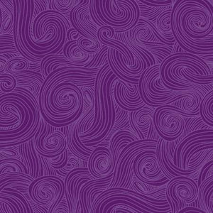 Studio E - Just Color! Grape Swirl- 1/2 YARD CUT