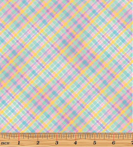 Benartex - Spring Garden Plaid Multi - 1/2 YARD CUT