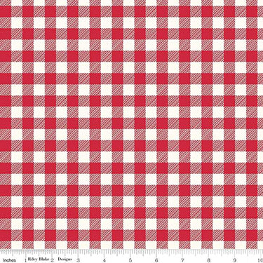 End of Bolt - FLANNEL - Red Buffalo Plaid - 20