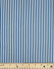 Load image into Gallery viewer, Boundless Fabrics - Stripes - Denim Blue - 1/2 YARD CUT - Dreaming of the Sea Fabrics

