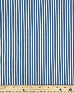 Boundless Fabrics - Stripes - Denim Blue - 1/2 YARD CUT - Dreaming of the Sea Fabrics