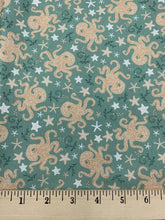 Load image into Gallery viewer, Camelot - Octopus Garden - Olive - 1/2 YARD CUT - Dreaming of the Sea Fabrics
