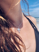 Load image into Gallery viewer, silver palm tree necklace
