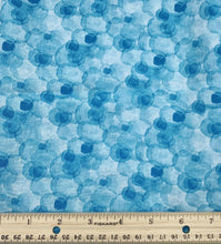 Load image into Gallery viewer, Studio E - Blooming Ocean - Blue Digital Jellyfish - 1/2 YARD CUT - Dreaming of the Sea Fabrics
