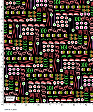 Load image into Gallery viewer, Michael Miller - I Love Sushi - Black - 1/2 YARD CUT - Dreaming of the Sea Fabrics
