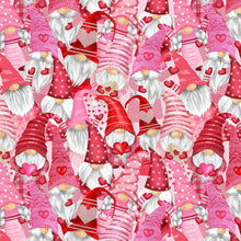 Load image into Gallery viewer, Timeless Treasures  - Gnomentine - Gnomes &amp; Hearts Valentines - 1/2 YARD CUT
