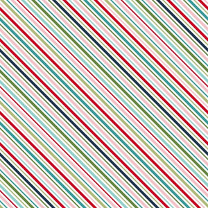 End of Bolt  - Cup of Cheer - Peppermint Stripe - 32"