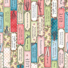 Load image into Gallery viewer, Maywood Studio - Readerville - Bookmarks - 1/2 YARD CUT
