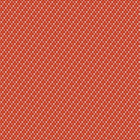 Poppie Cotton - With All My Heart Red - 1/2 YARD CUT