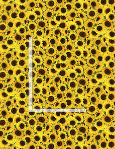 Timeless Treasures - Small Sunflowers - 1/2 YARD CUT