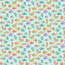 Load image into Gallery viewer, Timeless Treasures - Sea Friends - Fish &amp; Seahorses - 1/2 YARD CUT
