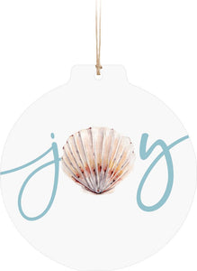 Joy Seashell Ornament