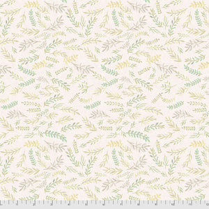 Freespirit - Farm Friends - Ivory Branches - 1/2 YARD CUT